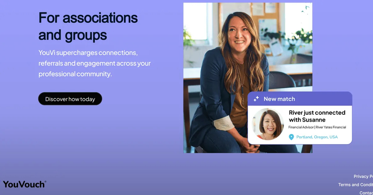 YouVouch: the offering for associations and professional groups